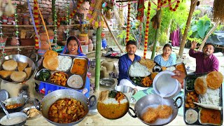 ठंड  में बनाया यह वाली देसी थली हरी सब्जी दाल चावल से भरपूर ये थाली thali/veg thali/ desi thali