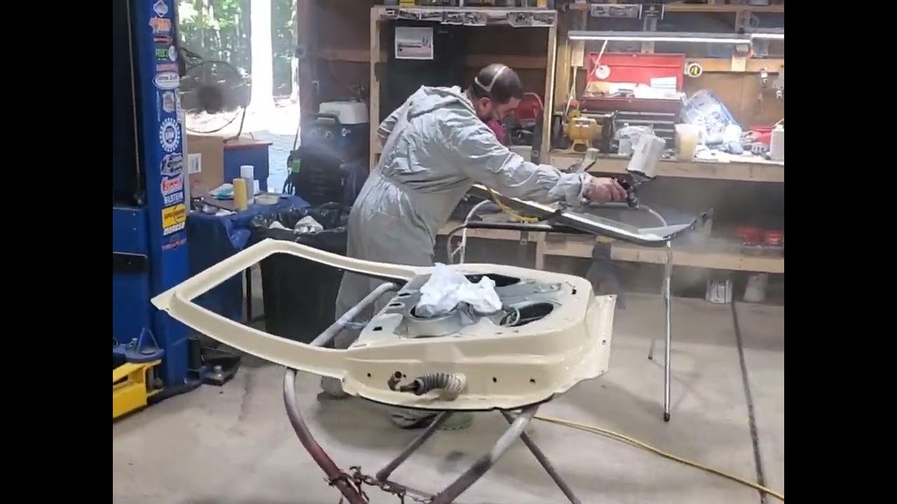 Started Spraying Some Paint Dessert Tan (Shoreline Beige) TCP Global Single Stage Gloss Love It