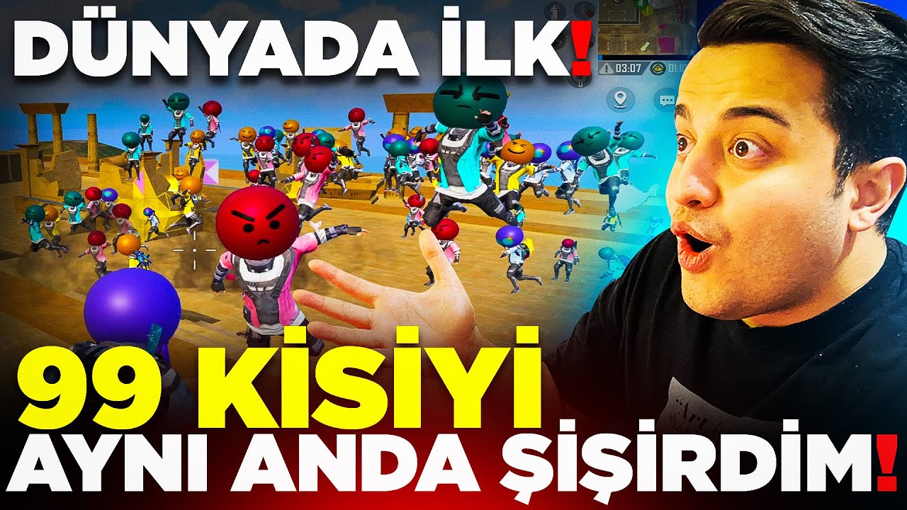 100 KİŞİ PİRAMİTE ATLAYIP ŞİŞERSE NE OLUR? DENEDİK! PUBG Mobile