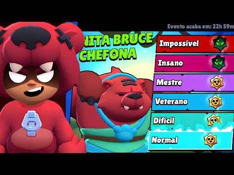 DERROTE! NITA BRUCE CHEFONA O CHEFÃO MAIS FÁCIL DA HISTÓRIA- 10M⌚ NO BRAWL STARS