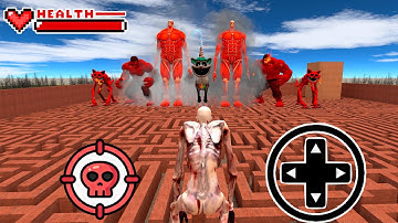 EPIC BATTLE SCP 096 VS RED HULK VS CATNAP VS UNICORN in Garry