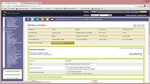 AccurateTax Advanced + Miva Merchant Installation