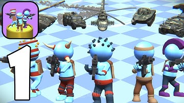 Merge Army: Tower Defense - Gameplay Walkthrough Part 1 Build defenses(Android,iOS)