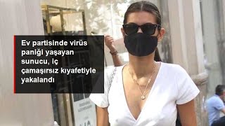 Ev Partisinde Virüs Paniği Yaşayan Buse, Iç Çamaşırsız Kıyafetiyle Dikkatleri Üzerine Çekti