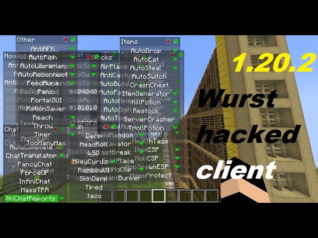 Minecraft 1.19.3 Wurst Hacked Client Downloads 