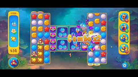 Fishdom Easy Level 17596 (with timed boosters [Super Lightning]) @choraelmin 