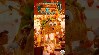 🌮 Taco Bounce Song 🌮 | Funny Dancing Taco Kids Song 😂🎶 #shorts #kidsvideo #rhymes
