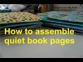 How to assemble quiet book pages