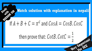 SEE exam optional math (Trigonometry) - episode 24 (Bikram sir)