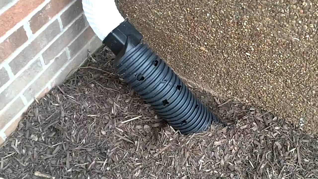 Downspout extensions have holes found by Franklin TN A+ Home