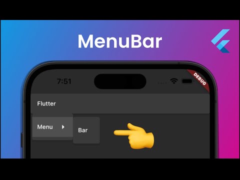 Flutter: MenuBar