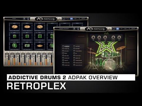 Addictive Drums 2 ADpak Overview: Retroplex