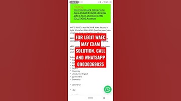 Waec Expo 2022 | Waec Runs 2022 Runz | Waec Answers 2022/2023