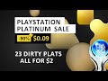 Playstation is selling 23 platinum trophies for 2 total lets get them