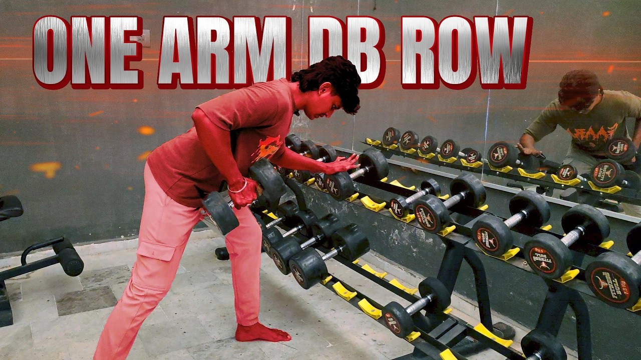 HOW TO DO ONE ARM DUMBBELL ROW - BACK WORKOUT |Beginner Single Exercise ...