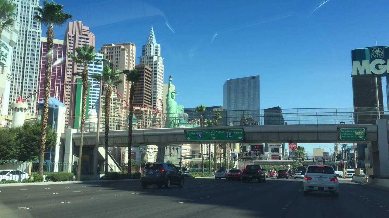 Las Vegas Blvd North Luxor to New York New York Casino YouTube