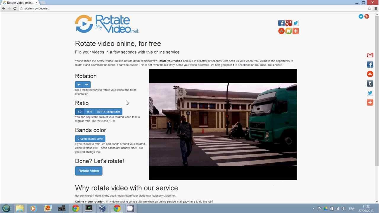 Rotate a video YouTube