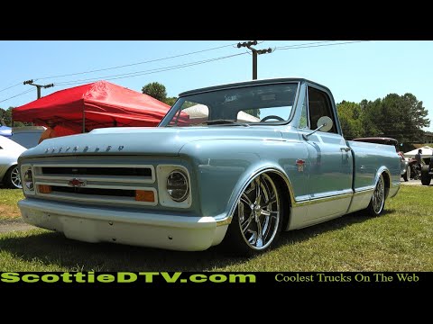 1967 Chevrolet C10 Slammed Hot Rod Pickup Truck 2023 Auto Crusade Car Show