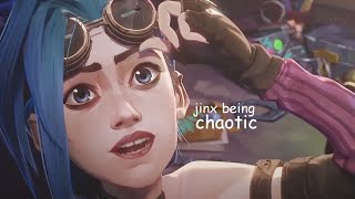 jinx being chaotic for 4 minutes straight