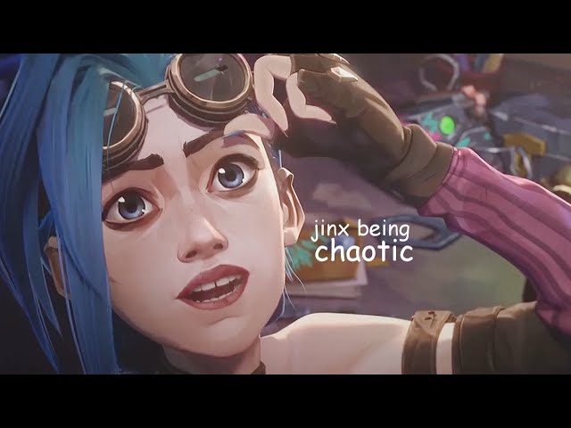 jinx being chaotic for 4 minutes straight class=