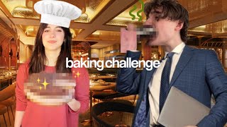 baking challenge w/ my girlfriend (100k sub special)