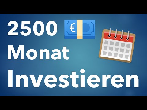 Monatlich Investieren: 250, 500, 1000 und 2500 Euro