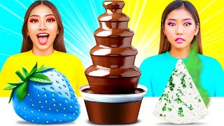 Chocolate Fountain Fondue Challenge | Funny Food Challenges by Toon Toon