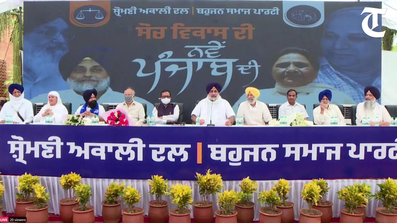 SAD-BSP announce alliance ahead of Punjab polls; Mayawati's party to get 20 seats