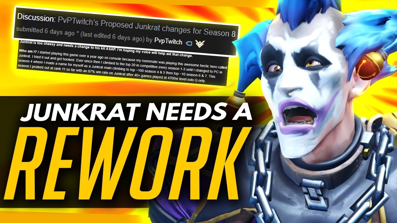 Overwatch | JUNKRAT ISN'T OP.... But Needs REWORK ft PvpTwitch - YouTube