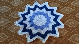 Crochet 12 Petaled Blanket || Baby Blanket || Easy Crochet Pattern