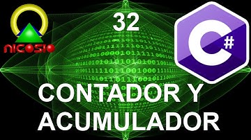 Tutorial C#  32 - Contador y acumulador- Curso completo en español