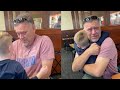 Grandson Surprises His Grandpa At Restaurant