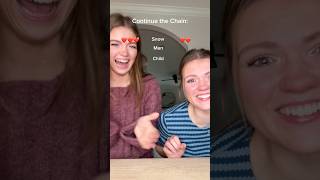 Continue the Chain Game! #challenge #game #sisters
Continue the Chain Game! #challenge #game #sisters Continue the Chain Game! #challenge #game #sisters