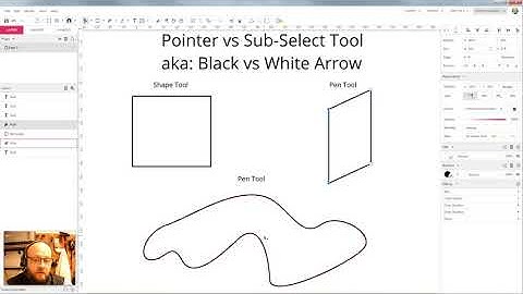 Gravit   Pointer vs SubSelect Tool