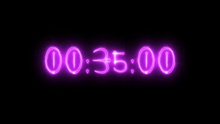 Purple Vampire Neon Timer 35 Minutes (Stopwatch)