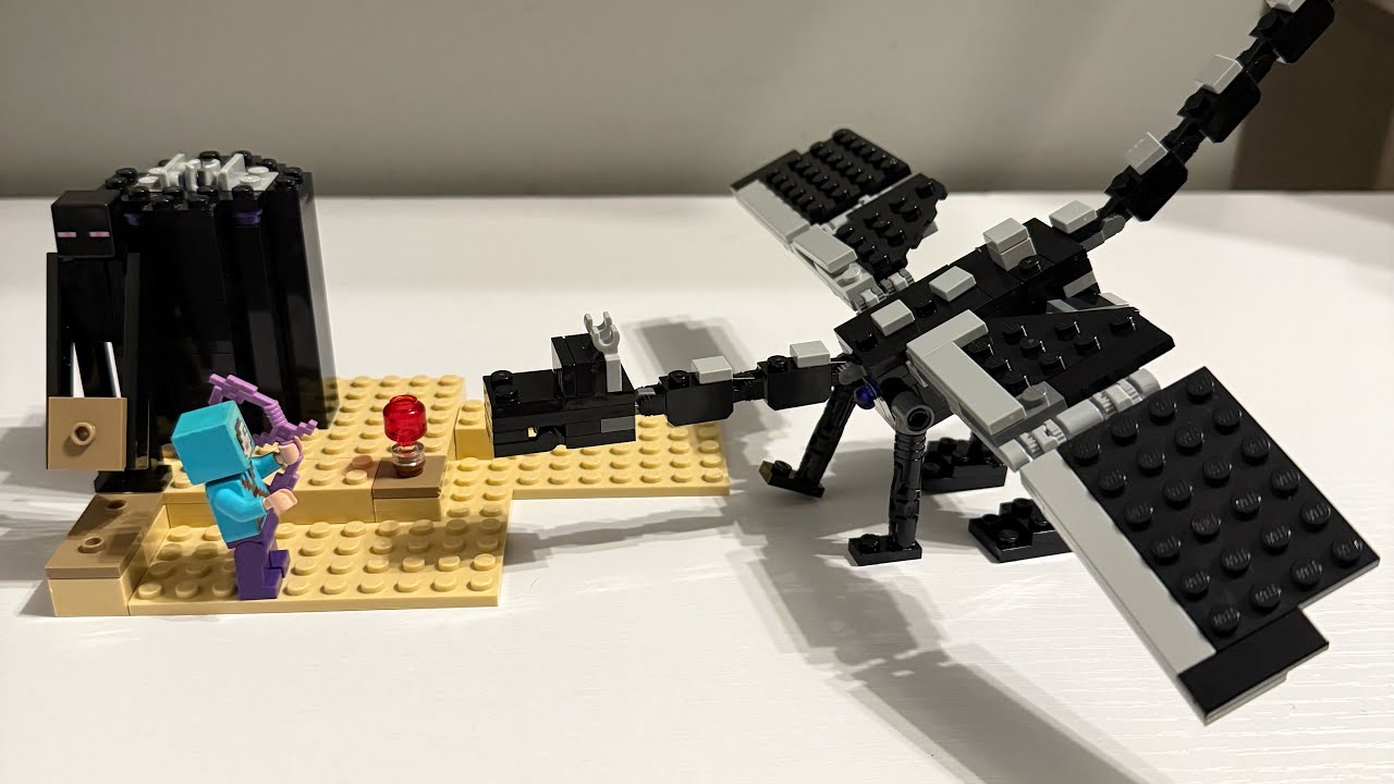 Building a RETIRED LEGO Minecraft Set! 👀🟣 | The End Battle