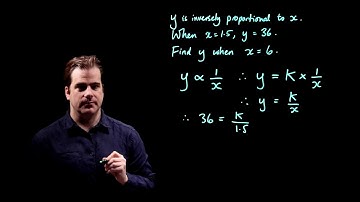 Inverse Proportion GCSE 9-1 Maths Edexcel Specimen Paper 1H Q10