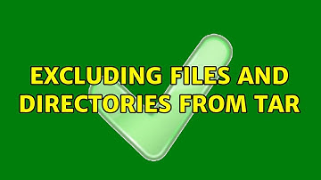 Ubuntu: Excluding files and directories from tar