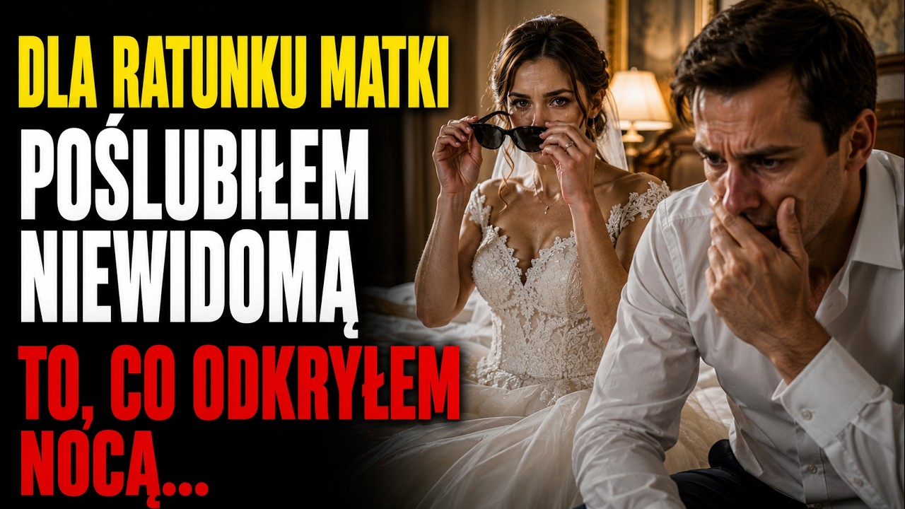 Ożeniłem się z niewidomą, by ocalić matkę. W noc poślubną ujawniła tajemnicę