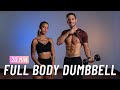 20 MIN FULL BODY DUMBBELL WORKOUT - ALL STANDING - Strength Training At Home (No Repeats)