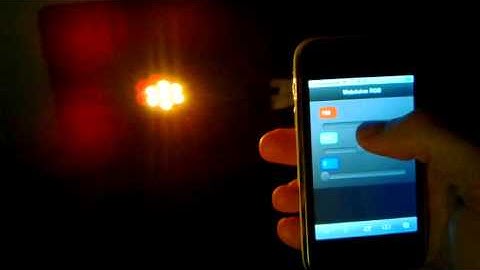 Mobile web controls for RGB LED using Arduino web server