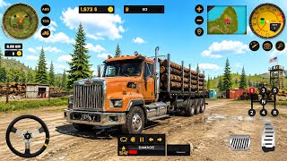 🚛🔥 Realistic Heavy Truck Simulator Gameplay | Extreme Off-Road Log Transport Mission 🌲🪵 | 4K Ultra   screenshot 3