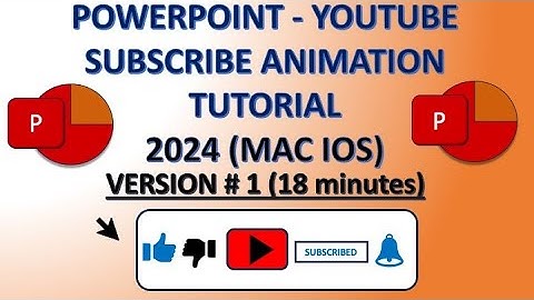 PowerPoint -YouTube Subscribe Animation Tutorial 2024 (MAC IOS) Version #1