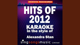 Mr Saxobeat (In the Style of Alexandra Stan) (Karaoke Version)