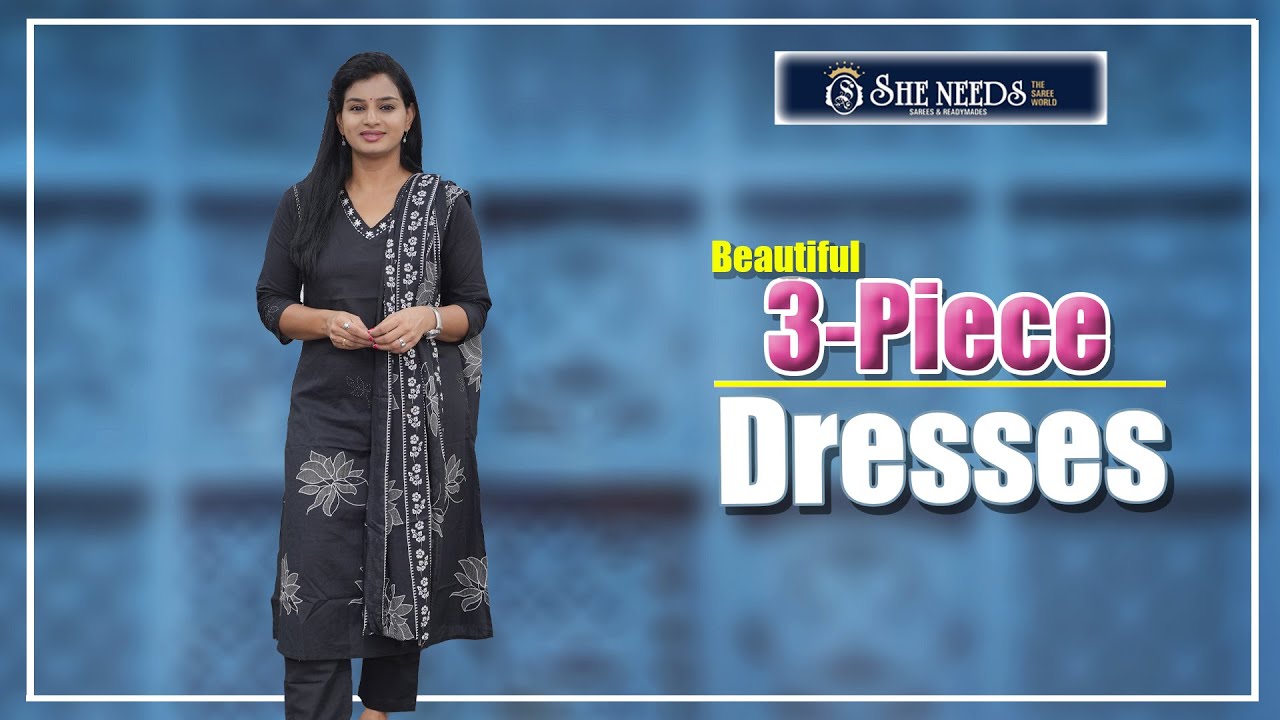 3-Piece Set Dresses |She Needs Saree World