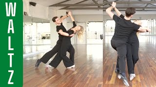 Open Natural, Outside Spin, Same Foot Lunge & Hinge Line | Waltz