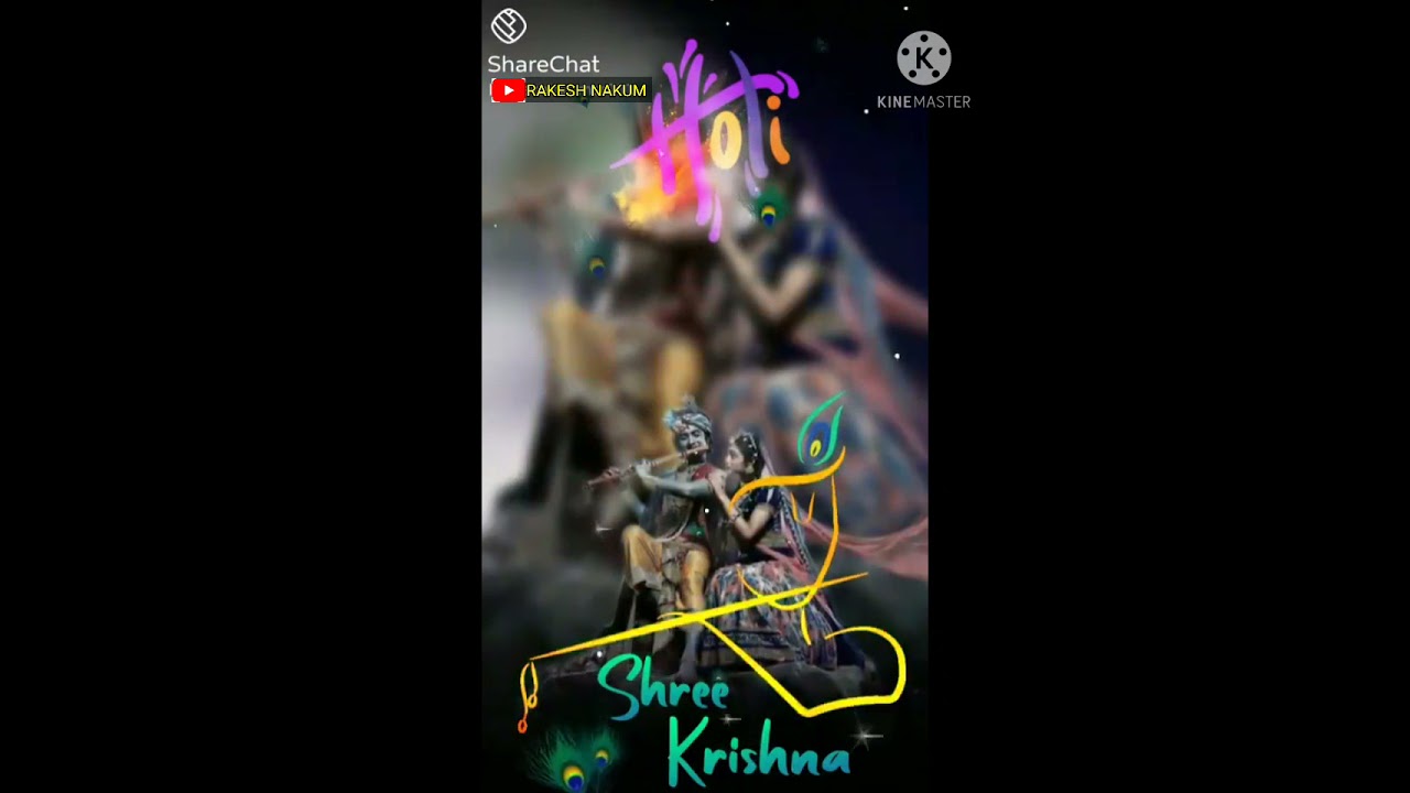 Happy Holi || Holi best status video || Krishna Holi status || By RAKESH NAKUM