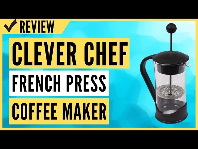 Clever Chef French Press Coffee Maker, Maximum Flavor Coffee Brewer with  Superior Filtration, 2 Cup Capacity, Black