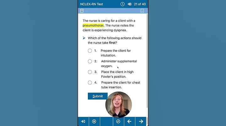 Pneumothorax Patient - NCLEX Qbank