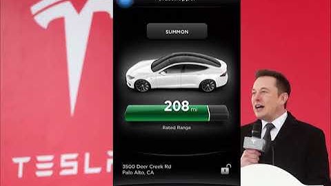 Tesla Model S Mobile App - Android and Apple